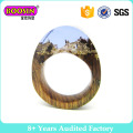 Fashion Jewelry Gold Silver Wedding Secret Wood Men′s Finger Ring